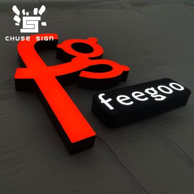 China CHUSE Buildings Custom 3D Advertising Sign Led Sign Fashion Store Frontlit Business Logo Letter Signs for sale