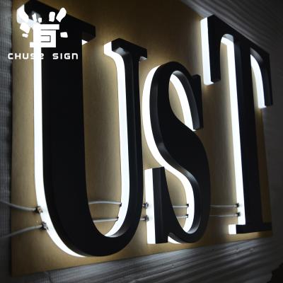 China Buildings CHUSE custom trading company logo commercial outdoor advertising led letter sign for sale