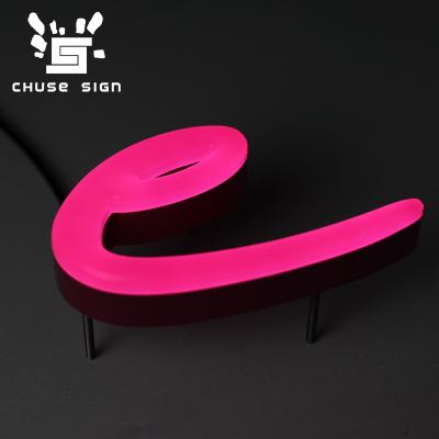 China High Quality Custom Acrylic Sign CHUSE Buildings Open Channel LED Letters Neon Sign for sale