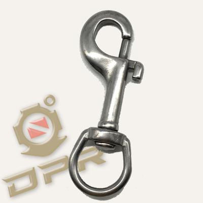 China Scuba Diving DPR Brand Small Eye Bolt Solid Brass Snap Hook With Oval End Swivel Clips Snap Hook for sale