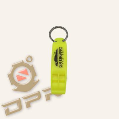 China Portable Tactical Outdoor Rescue Sentinel Plastic Survival DPR Survival Whistle With Clip for sale