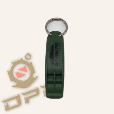 China Portable Tactical Outdoor Rescue Sentinel Plastic Survival DPR Survival Whistle With Clip for sale