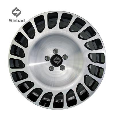 China Aluminium alloy 2 slice 18 /19/20/21/ 22 inch 5hole step lip 17 x14 17 x12 26x10 5x112-120 forged car alloy wheels rims for sale