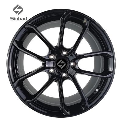 China Aluminium alloy china factory passenger car wheels 18 19 inch black color 5 hole 5*112 wheels rim for sale