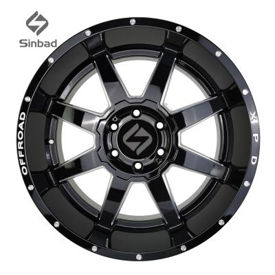 China Aluminium alloy forged wheel 21 inch deep lip concave rim customized 2-pieces style black coated and fined pcd 5*120 alloy wheels for BMW for sale