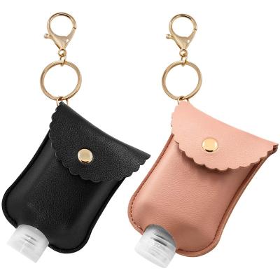 China New Europe Hot Bath Body Wall Kids Lip Balm Stick/Hand Sanitizer Holder With PU Leather Key Holders Sublimation for sale