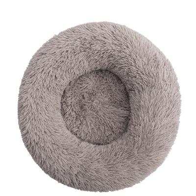 China Hot high quality turned removable donut pet bed donut dog bedspread with zipper for sale