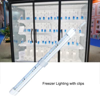 China IP65 Waterproof low voltage DC24V cold fresh food cabinet display with pc lens refrigerated display cases lighting freezer light for sale