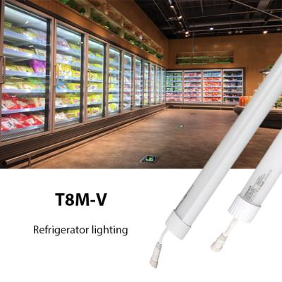 China 160V~240VAC Voltage Vertical Refrigerator Tube Light T8 LED Tube Lamp For Freezer Lighting for sale