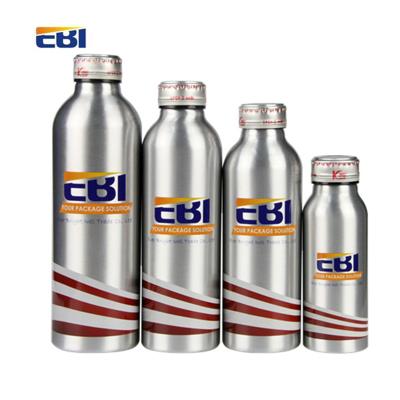 China Wholesale Beverage Aluminum Beverage Bottles 250ml Aluminum Beverage Cans Drinking Bottle In Blue Paint for sale