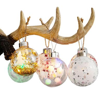 China Eco-Friendly Co-Arts Wholesale Cheap 8cm LED Christmas Ormanent Balls for sale