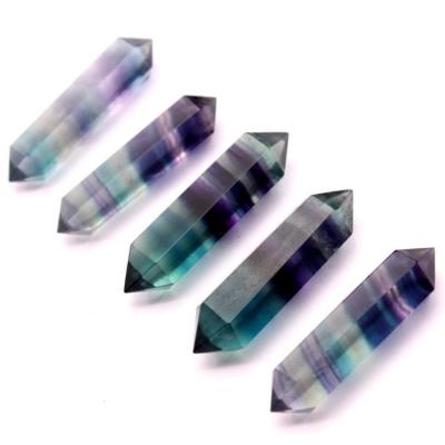 China China Natural Prism Rainbow Fluorite Healing Fluorite Healing Fluorite Crystal 4-5cm for sale