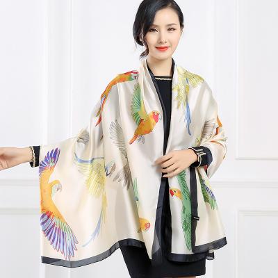 China Square Big Vintage Neck Scarf Fashion Custom Silk Hijab Scarf Hot Selling Silk Handbag Silk Scarf for sale