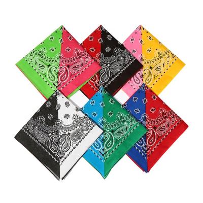 China Everyday Life Manufacturer Design Polyester Square Bandana Custom Printed Ladies Multifunctional for sale