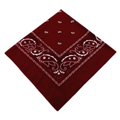 China New Polyester Daily Life Wholesale African Bandana Headscarf Head Scarf Wrap Women Shape Paisley Printing Bandana for sale