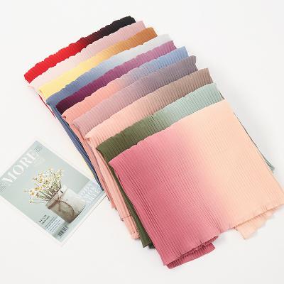 China Wholesale Square Hijabs Scarf Women Head Neck Chiffon Crushed Scarf Ladies Scarves for sale