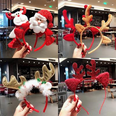 China European and American headband each other Christmas elk snowman hair circle children's hair accessories for sale