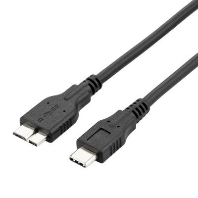 China Mobile Phone ULT-Unite 1m Black USB-C To USB 3.0 Micro-B Cable For External Hard Drive for sale