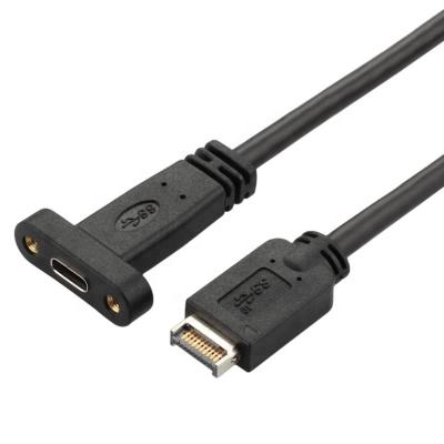 China COMPUTER ULT-Unite 50cm Panel Mount 10Gbps USB 3.1 Main Gen 2 A 20 Pin To Type C USB Cable for sale