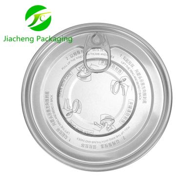 China 502# Non Refillable 126.5 Mm Aluminum Light Color EOE Easy Open Ends For Cans To Pack Food for sale