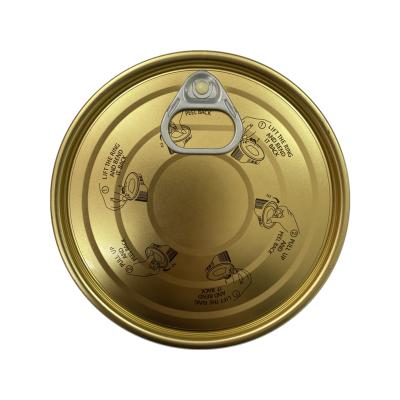 China Non Spill Easy Open Tinplate Lid With Printed Instructions for sale