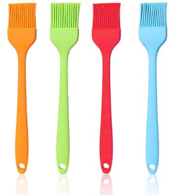 China Easily Cleaned Basting Brush Silicone Heat Resistant Pastry Brushes For Oil Spill, BBQ Grill Brush for sale