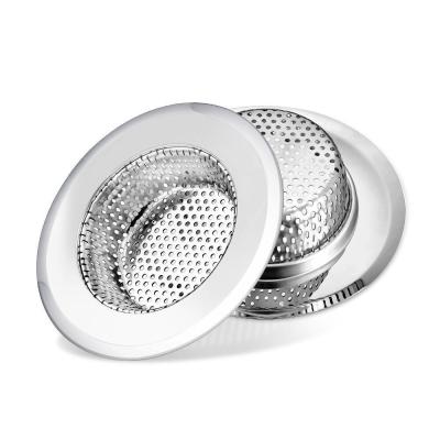 China Apartment Stainless Steel Bath Sink Strainer Drain Hair Catcher Bath Plug Sink Strainer Filter Shower Sink Strainer for sale