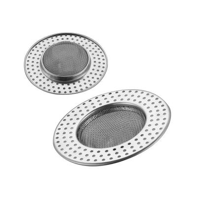 China Useful Anti Waste Hair Clog Filter Drain Catcher Strainer Apartment Sink Stainless Steel Clean Sewer Plug Basket For Bathroom for sale