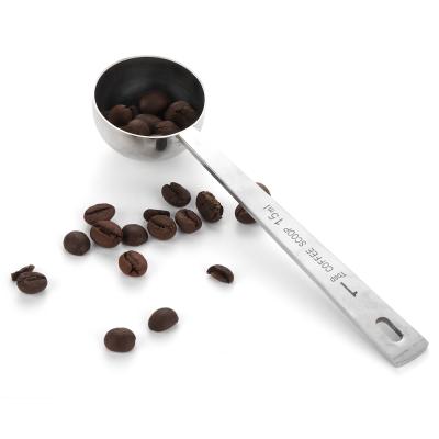 China Long Handle Stainless Steel Coffee Sustainable Measuring Scoop For Coffee And Powdered Milk, Teaspoon for sale