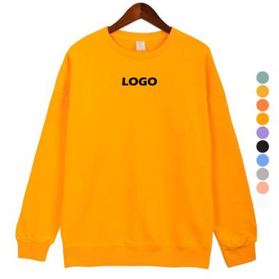 China Custom Made Unisex Men's Oversized Logo Soft Cotton Plain Print Windproof Crewneck Sweatshirt for sale