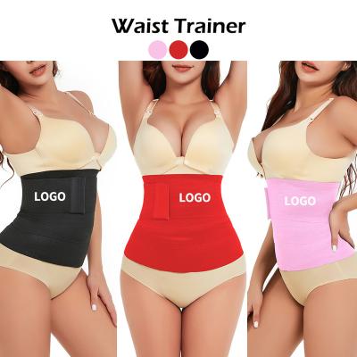 China Private Label Body Shaper Belt Waist Trainer Antibacterial Antibacterial High Quality Slimming Trainer for sale