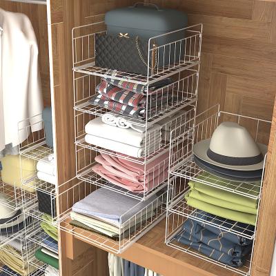 China Contemporary Custom Type Stackable Clothing Storage Racks Drawer Towels Organizer and Clothing Storage Rack Blankets for sale