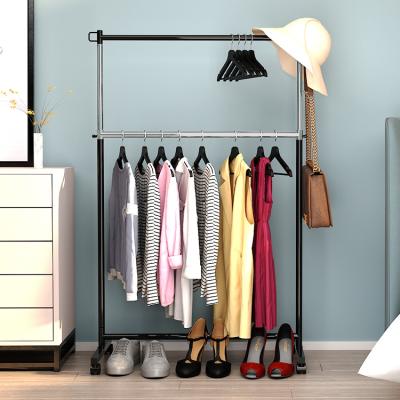 China Bedroom Clothes Organizer Custom Clothing Storage Racks Bedroom Clothes Organizer Stainless Steel Hanger Retractable Metal Storage Racks for sale