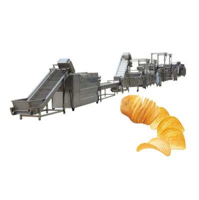 China Vegetable processing plant 500KG/hour fully automatic potato chip production machine for sale