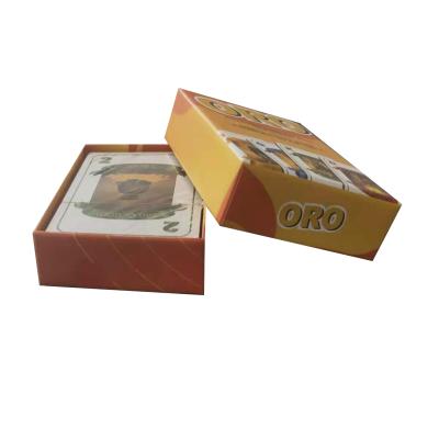 China Custom Paper Front And Back Printing Playing Cards With Hard Box for sale