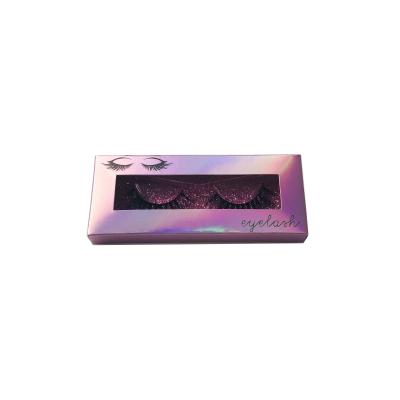 China Recyclable Private Custom Empty Paper Eyelash Packaging Box Label Eyelashes Box for sale