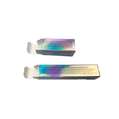 China Low MOQ Packaging Logo Holographic Pink Silver Purple Gold Lip Gloss Green White Black Box Empty Handmade Custom Lip Gloss for sale