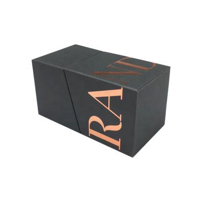 China Wholesale Manufacturer Recyclable Custom Black Candle Box Gift Paper Packaging Box For Candle Hair Oil Honey Bottle for sale