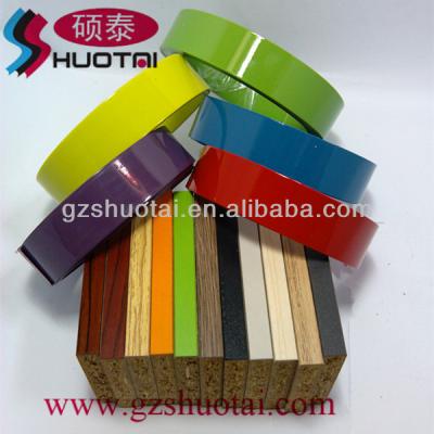 China High Gloss Dark PVC Edging For UV MDF Board 0.4-3.0mm Thickness for sale