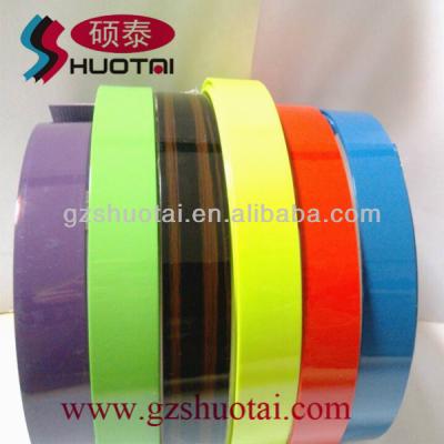 China Table PVC edge strip, high gloss dark edging, PVC table edging for sale