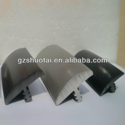 China PVC t rigid molding dark edging, t shape profile, PVC t edgeband for sale