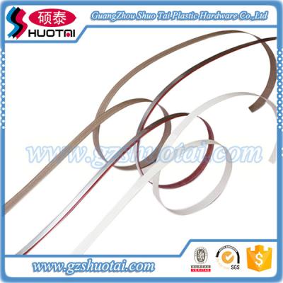 China Delicate And Eco-friendly Decorative Decorative Shelf MDF Dark Edging Strip For Cabinet PVC Plastic Sealing Bandage Faucet for sale