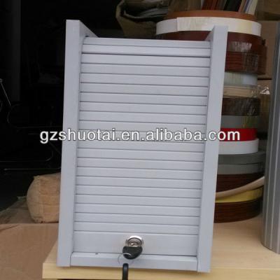 China Plastic PVC Roller Shutter For Vertical Open Cabinet , PVC Roller Shade for sale