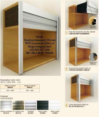 China PVC Roller Shutter For Cabinet, PVC Rolling Shutter, PVC Kitchen Roller Cabinets 2D30/3D45 for sale