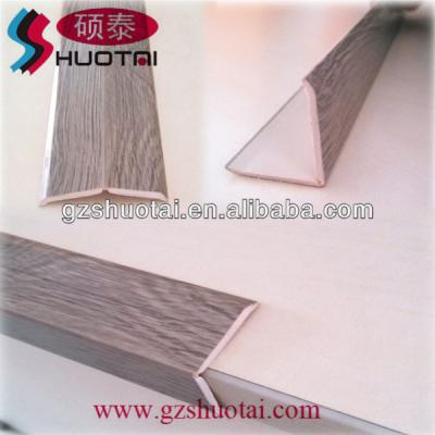 China PVC Wood Grain Wall Corner Guards for sale