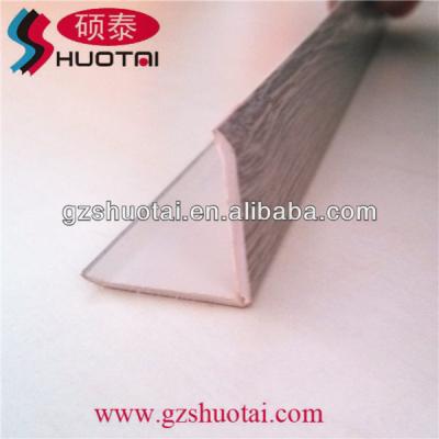 China PVC Wood Grain Wall Decorative Corner Wall Guard for sale