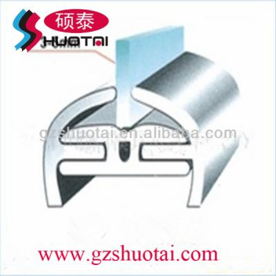 China Conect board and glass pvc h profile for mounting glass and glass profile for sale