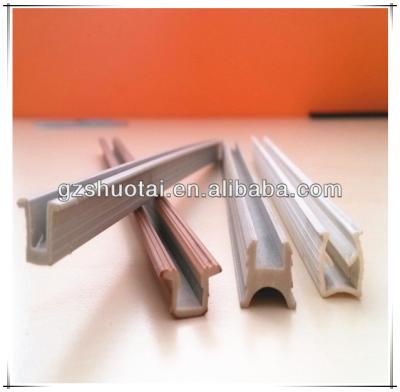 China PVC Material Soft Or Rigid PVC U Shape Profile For Window , U Shaped PVC Profile For Door for sale