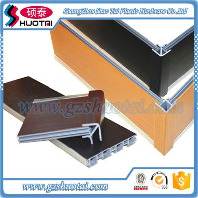 China multicolor waterproof pvc skirting board cover for kitchen floor decorate 80/100/120/150mm for sale