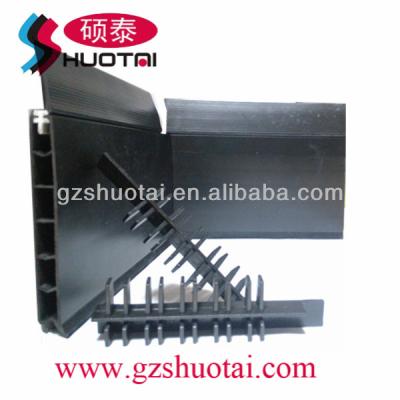 China Side Rubber Skirting Board , PVC Pedestal D105 Black Skirting Black for sale